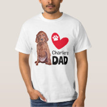 Irish Setter Personalized Dad T-Shirt