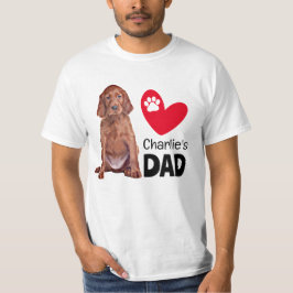 Irish Setter Personalized Dad T-Shirt