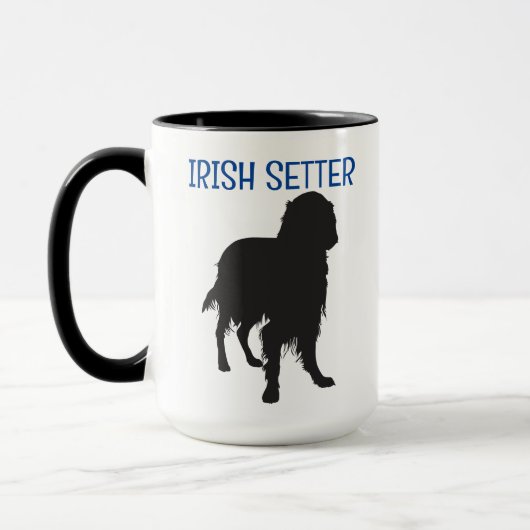 Irish Setter Personalized Two-Sided Mok (Links)