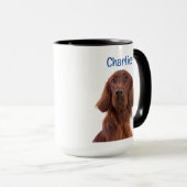 Irish Setter Personalized Two-Sided Mok (Voorkant rechts)