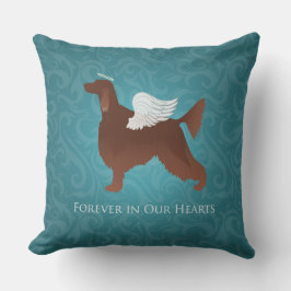 Irish Setter Pet Memorial Angel Dog Design Kussen