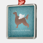 Irish Setter Pet Memorial Angel Dog Design Metalen Ornament (Links)