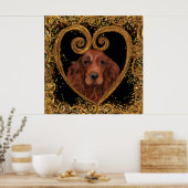 IRISH SETTER POSTER (Keuken)