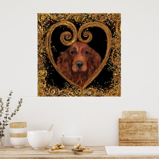 IRISH SETTER POSTER (Keuken)