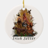 Irish Setter Poster Fleece Blanket Ornament (Achterkant)