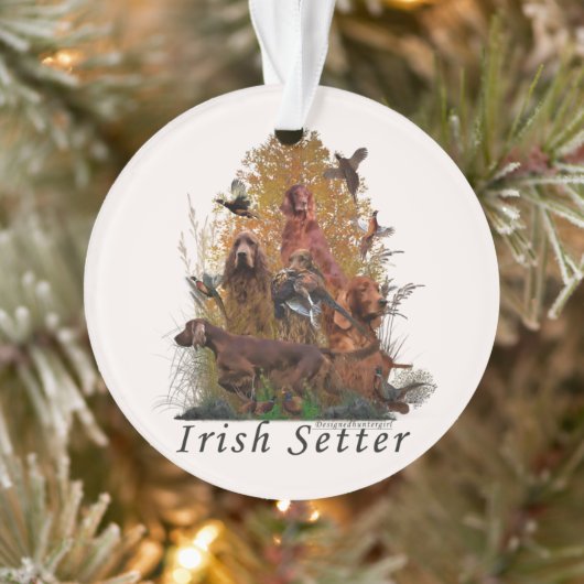 Irish Setter Poster Fleece Deken Ornament (Boom)