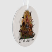 Irish Setter Poster Fleece Deken Ornament (voorkant)