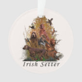 Irish Setter Poster Fleece Deken Ornament (voorkant)