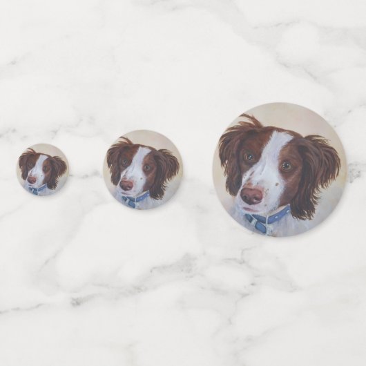 Irish Setter Puppy Birthday Confetti (Voorkanten)