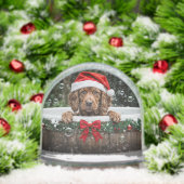 Irish Setter Puppy Dog Cute Christmas Holiday Sneeuwbol (Kerstmis)
