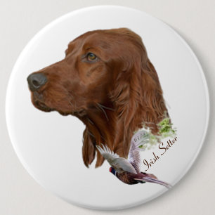 Irish Setter Ronde Button 6,0 Cm