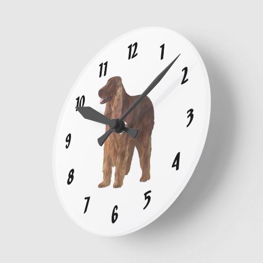 Irish Setter Ronde Klok (Hoek)