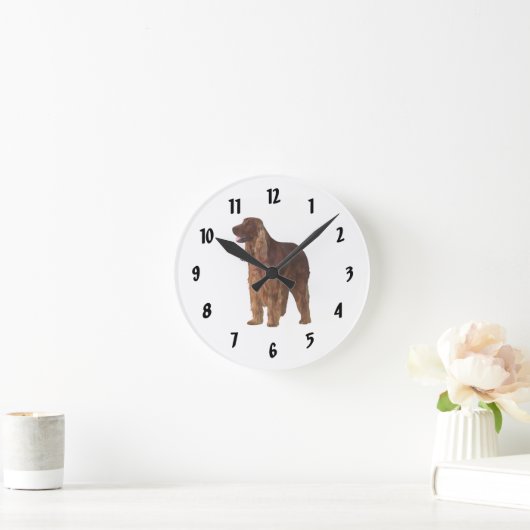 Irish Setter Ronde Klok (Huis)