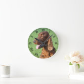 Irish Setter Ronde Klok (Huis)