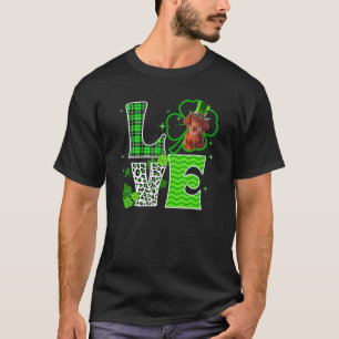 Irish Setter Shamrock Lucky Clover Irish St Patric T-shirt