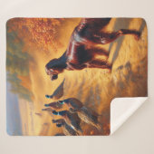 Irish Setter Sherpa Deken (Voorkant (horizontaal))