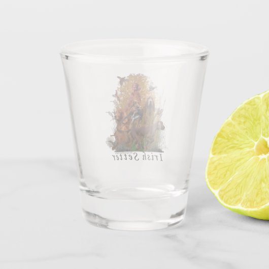 Irish Setter Shot Glas (Achterkant)
