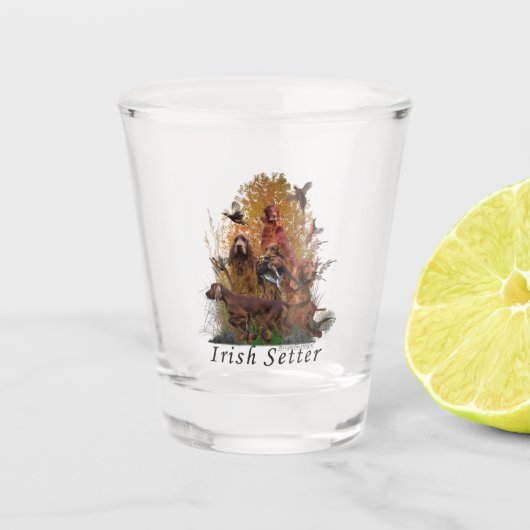 Irish Setter Shot Glas (Voorkant)