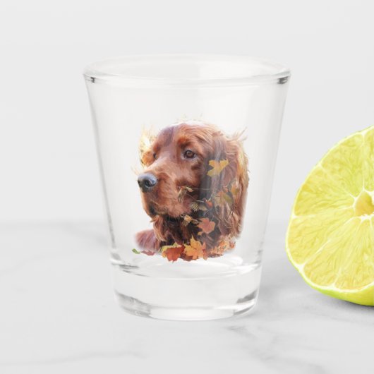 Irish Setter Shot Glas (Voorkant)