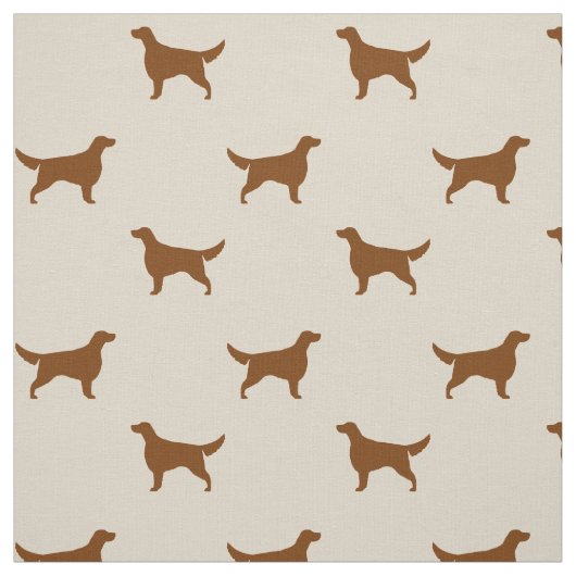 Irish Setter Silhouettes Pattern | Hondenras Stof (Swatch)