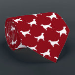 Irish Setter Silhouettes Pattern Red en White Stro Stropdas<br><div class="desc">Deze oorspronkelijke Ierse stropdas van het patroon van Setters maakt een groot cadeau voor hondenvaders! Dit coole stropdas is verkrijgbaar in verschillende kleuren en legt een verklaring af voor iedereen die van een Ier Setter houdt. Een geweldige geschenk voor de man die een stropdas draagt voor zaken, of voor speciale...</div>