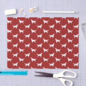 Irish Setter Silhouettes Pattern Red Tissuepapier (Craft)