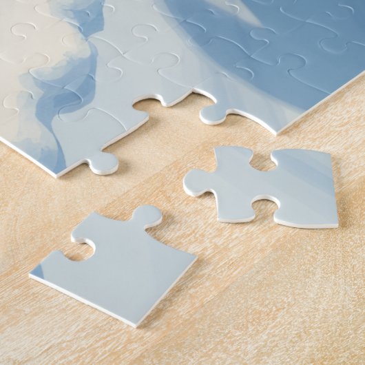 Irish Setter Sledding Adventure Christmas Painting Legpuzzel (Zijkant)