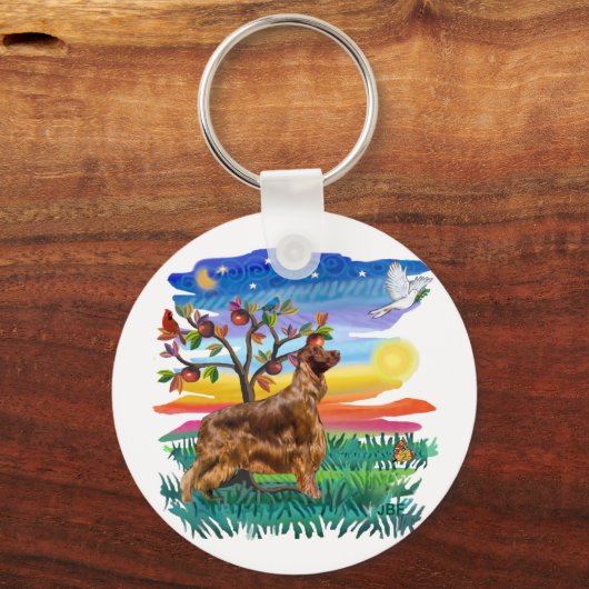 Irish Setter Sleutelhanger (Voorkant)