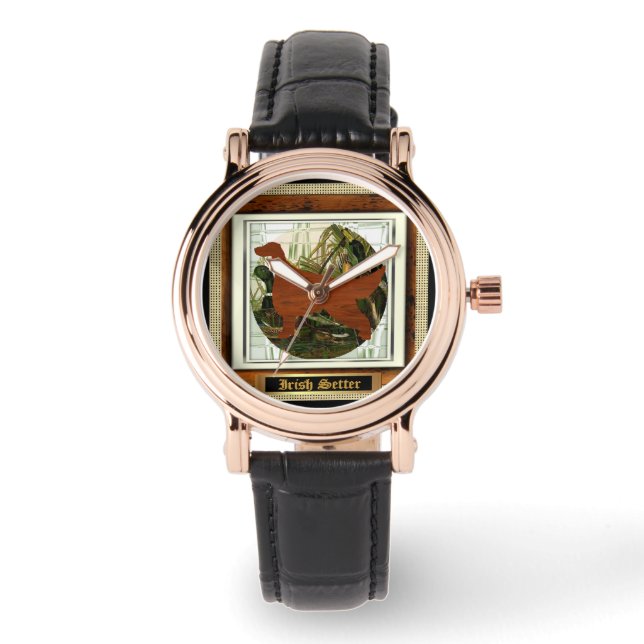 Irish Setter Sporting Gifts Horloge (Voorkant)