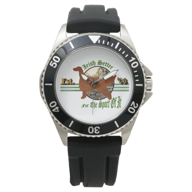 Irish Setter Sporting Gifts Horloge (Voorkant)