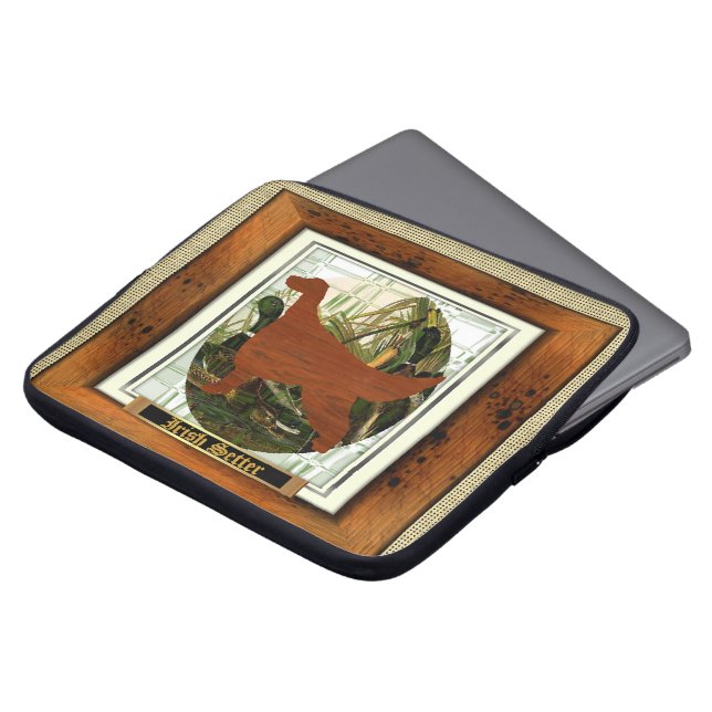 Irish Setter Sporting Gifts Laptop Sleeve (Voorkant top)
