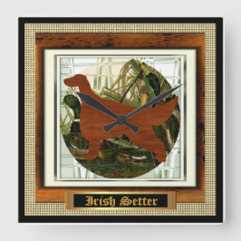 Irish Setter Sporting Gifts Vierkante Klok