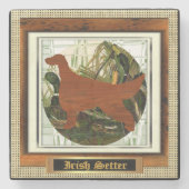 Irish Setter Sporting Group Gifts Stenen Onderzetter (Voorkant)