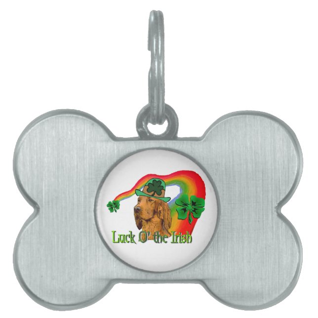 Irish Setter St Patricks Huisdieren Naamplaatje (voorkant)