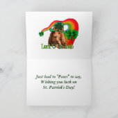 Irish Setter St. Patricks Kaart (Binnen)