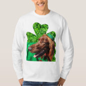 Irish Setter St. Patrick's Mannen Lg Sleeve T-Shir T-shirt (Voorkant)
