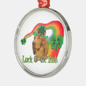 Irish Setter St Patricks Metalen Ornament (Links)