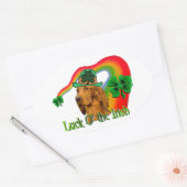 Irish Setter St Patricks Ovale Sticker (Envelop)