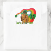 Irish Setter St Patricks Ovale Sticker (Tas)