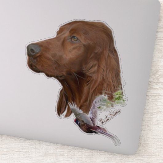 Irish Setter Sticker (Detail)