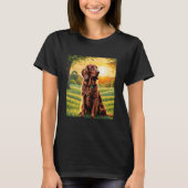 IRISH SETTER SUN BACK DROP T-SHIRT (Voorkant)