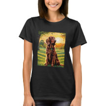 IRISH SETTER SUN BACK DROP