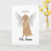 Irish Setter Sympathy Memorial Kaart (Gele Bloem)