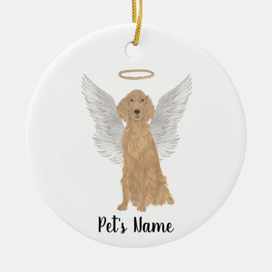 Irish Setter Sympathy Memorial Keramisch Ornament (Voorkant)