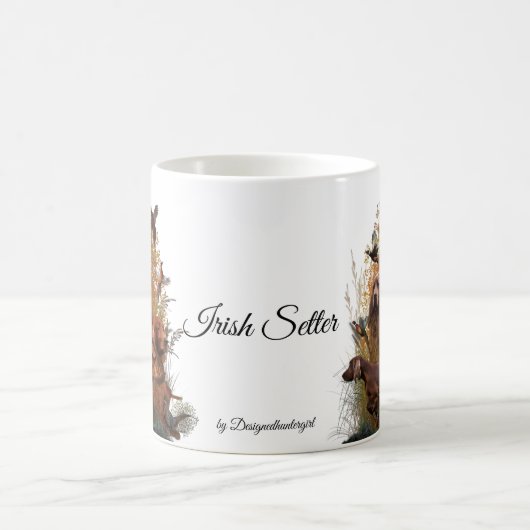Irish Setter Tapestry Faux Canvas Print Acrylic P Koffiemok (Center)