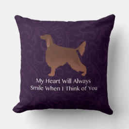 Irish Setter Thinking You Pet Memorial Dog Kussen