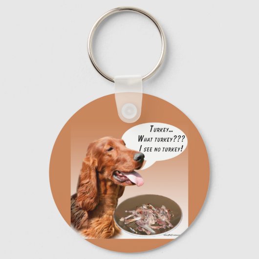 Irish Setter Turkije Sleutelhanger (Voorkant)