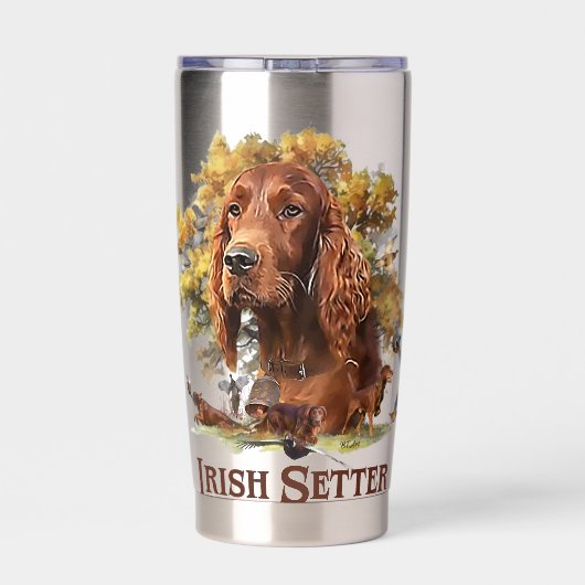 Irish Setter - Ultimate Upland Bird Dog Geïsoleerde Drinkbeker (Achterkant)