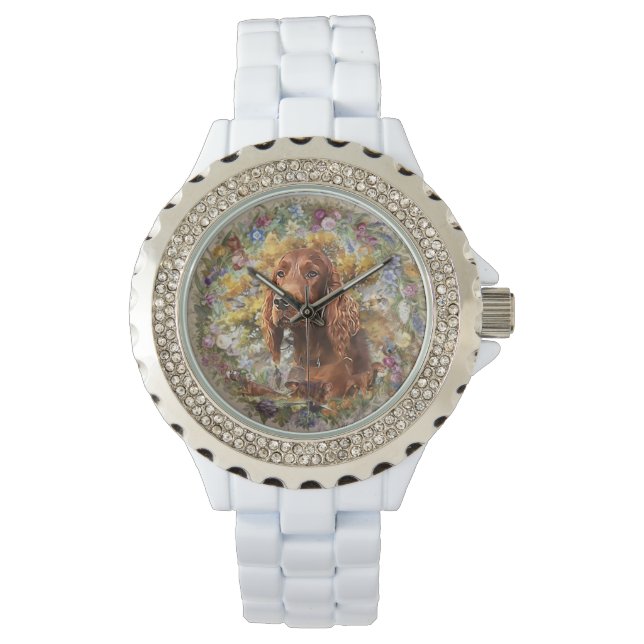Irish Setter - Ultimate Upland Bird Dog Horloge (Voorkant)