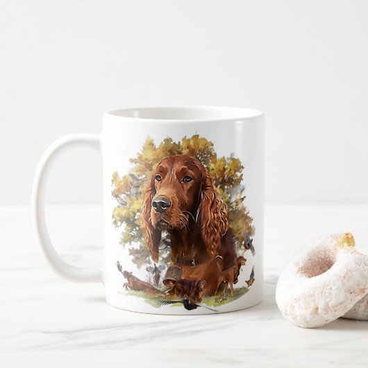 Irish Setter - Ultimate Upland Bird Dog Koffiemok (Met donut)